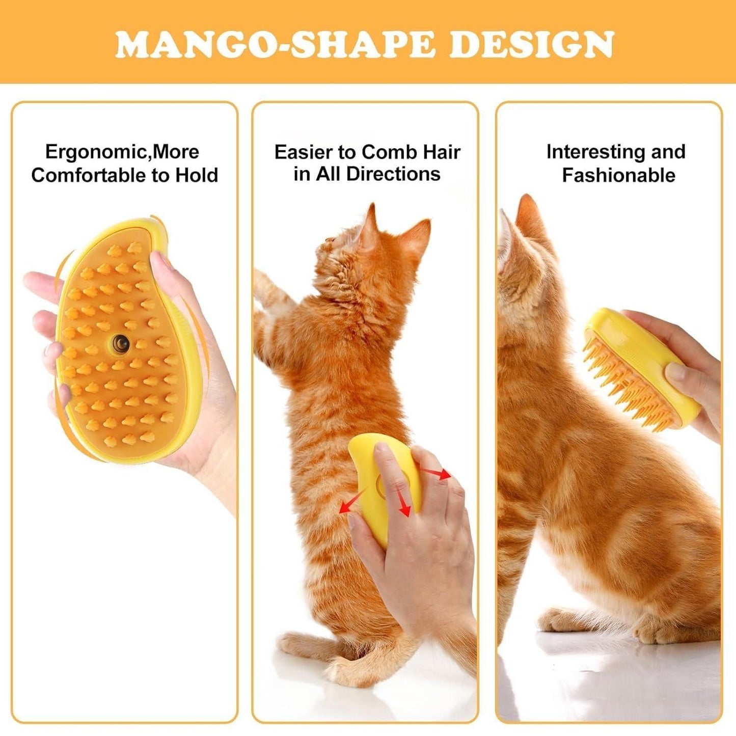 Steaming Pet Hairbrush